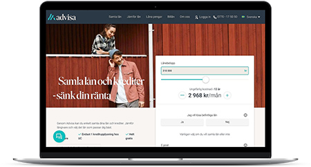 Baka ihop dina lån och krediter till ett nytt lån via Advisa, en av Sveriges ledande jämförelsetjänster för lån